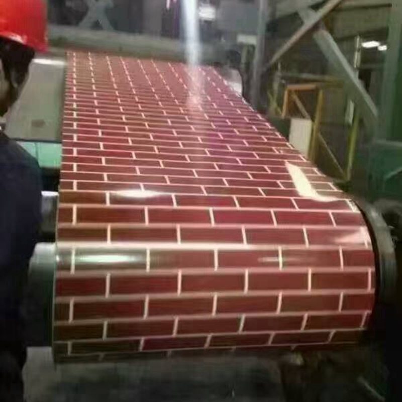 Printed color coated roll